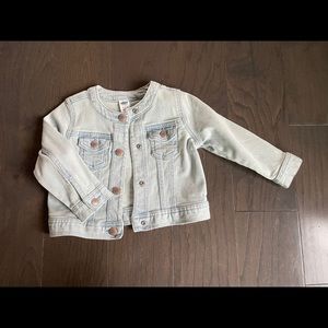 Never worn light wash toddler jean jacket